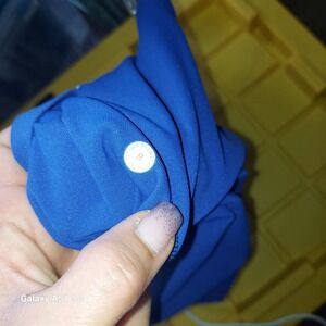 Lululemon Fast and Free High Rise Crop 19" Blue Leggings Pockets Size 8 0004